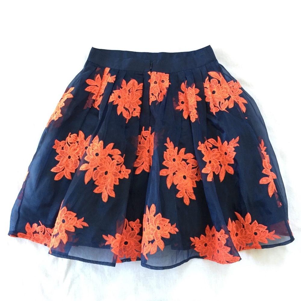 Anthropologie Pome Blossom Skirt Maeve Blue Pink - Picture 5 of 8